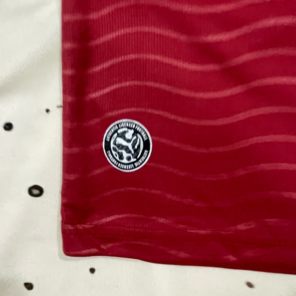 Puma Red Portugal Soccer Jersey with Green Trim and White Accents - Picture 7 of 11